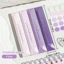 4 件双面点胶带，360° 旋转无缝粘合剂，适用于剪贴簿、DIY 工艺品、返校、办公用品、手工日记和艺术项目