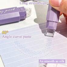 4 件双面点胶带，360° 旋转无缝粘合剂，适用于剪贴簿、DIY 工艺品、返校、办公用品、手工日记和艺术项目