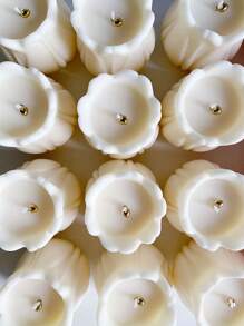 1 pieza Molde de silicona en forma de tulipán para velas perfumadas, jabón, soportes de aromaterapia, decoración para el alféizar de la ventana, rincón de lectura, plantas en maceta, diseño suave y seguro