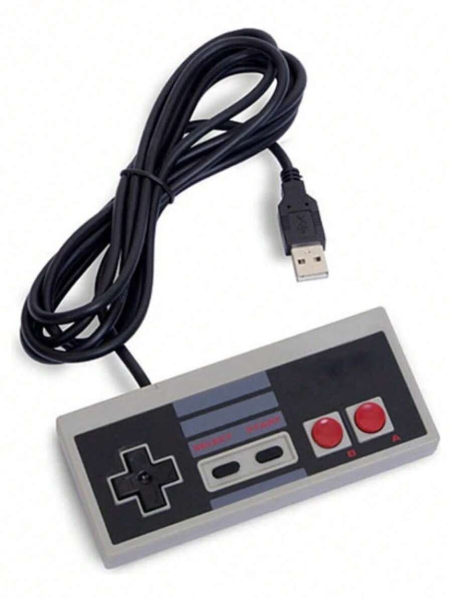 Control Usb Para PC o Laptop Tipo Nes - Gris - Ver 1