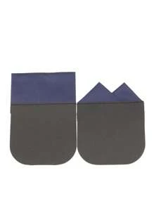 2 piezas de pañuelos de poliéster de unicolor portátiles para hombres, accesorio de moda de lujo de alta gama para bodas, negocios y uso casual