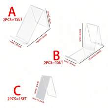 2 pezzi di Rastrelliera trasparente per scarpe in plexiglass, supporto per scarpe in acrilico trasparente