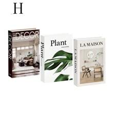 3pcs Foldable Decorative Fake Books, Simple Design Ornament Books, Suitable For Showroom Display