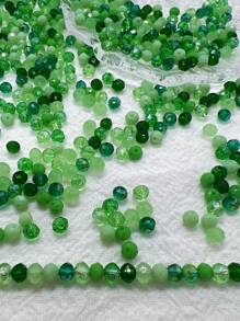 200pcs 4mm Green Color Round Glass Beads For Jewelry Making DIY Accessories