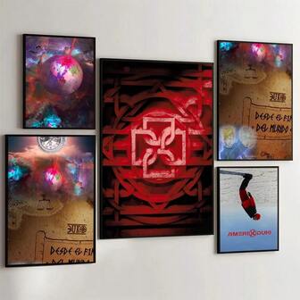 1 pieza Póster artístico del cantante Duki AMERI para decoración de pared de cafetería, bar o habitación, opcional con marco