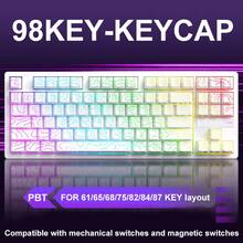 APAYADO ATTACK SHARK Gaming Keyboard Wired Mechanical Keycaps (Without Keyboard), Only KM98 PBT Keycaps Kit Fit Hot Swap X68HE - Multicolor - View 6