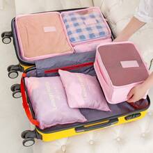 6-Piece Waterproof Travel Packing Cubes Set With Clear Window - Multi-Size Luggage Organizer For Clothes, Underwear, Shoes & Toiletries, Tear-Resistant Lightweight Design With Anti-Bacterial Lining For Business Trips, Family Vacation, Camping & Cruise Travel