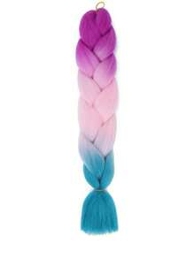 Estensioni per trecce arcobaleno da 24 pollici, capelli sintetici viola professionali, trecce jumbo, estensioni per capelli colorate a gradiente africane per intrecciare all'ingrosso per Ognissanti e Natale