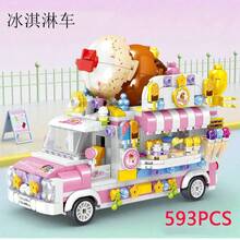 现代联排别墅复式公寓积木公主房房屋别墅花园成人高难度手工拼装礼物微型小颗粒建筑积木玩具 - 彩色 - 查看 26