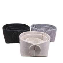 Filz Aufbewahrungskorb, Schreibtisch Kosmetik- & Miscellaneous-Organizer Box, multifunktionale Großraum-Aufbewahrungslösung für Schlafzimmer, Wohnheim, Zuhause, zufälliger Stil Lieferung