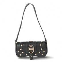Jessica Simpson Women's Courtney Faux Leather Flap Shoulder Handbag, Meteorite - meteorite - View 1