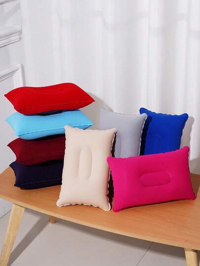 1pc Inflatable Neck Pillow, Portable Travel Pillow With Neck Support, Compact And Lightweight, Foldable And Easy To Store, Suitable For Travel