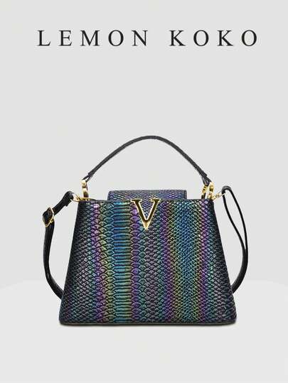 LEMON KOKO Luxury Ladies Handbags, Elegant Gift Bags, Ladies Shoulder Bags, Lightweight Commuter Crossbody Bags, Brand Bags, Ladies Handbags High Quality Fabrics, Multiple Carrying Styles, Suitable For Women's Daily Use