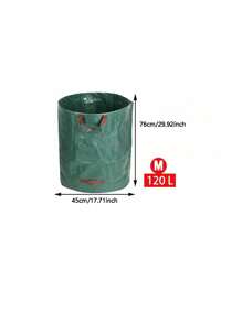1 Stück wasserdichte & große Kapazität Blatt Tasche, zusammenklappbarer Gartenabfall Sack für Blätter & Gras Sammlung Outdoor
