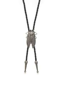1pc Retro Alloy Eagle/Bowtie Print/Cicada Decor Sweater Chain, Unique Individual Style Casual Decorative Accessories Suitable For Daily Wear, Men
