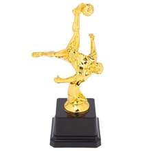 Gold Trophy Awards Football Plastic Model Craft Souvenirs Competition Soccer School Rewarding Supply Small Prize Cup