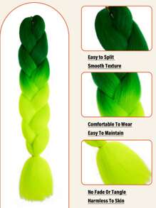 Estensioni per trecce arcobaleno da 24 pollici, capelli sintetici viola professionali, trecce jumbo, estensioni per capelli colorate a gradiente africane per intrecciare all'ingrosso per Ognissanti e Natale