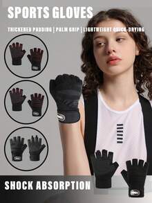 男女通用健身训练护腕，适用于举重、健身训练、体能训练、运动训练和骑行，提供减震和手部保护。健身配件、运动、健身房、家庭锻炼、女士健身手套、拳击手套、健身手套、健身手套、男士健身手套