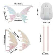 Christmas Decoration 1pc Electric Glowing Music Butterfly Wing Fairy Cosplay Prop, Indoor/Outdoor Toy, Gift For, Christmas, Battery Not Included, DIY Assembly, Angel Costume For Kids, Costume For Kids, Toys>Kid>Other Kids Dress Up