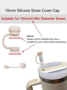 6pcs/2pcs Straw Covers Cap Reusable Silicone Straw Toppers Compatible With Stanley Cup Spill Leak Stopper Splash Dust Proof Straws Cover Back To School