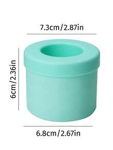 1pc Blue Silicone Portable Ice Mold, Cylinder 3D Ice Cube Maker, Easy-To-Release Silicone Ice Tray, With Multiple Compartments And Simple Bucket-Shaped Design With Lid, Reusable Ice Maker,Suitable For Home, Bar, Club And Outdoor Summer Drinks, Ideal For Cocktails And Fruit , Kitchen Supplies, Kitchen Accessories Back To School - Multicolor - View 12