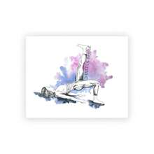 1 pièce/3 pièces Affiches d'arts muraux avec cadre en option. Affiches d'impression d'art de graphiques d'exercices de pilates et de yoga modernes, peinture aquarelle sur canevas de femme faisant de l'exercice, décoration murale pour salle de sport - Multicolore - Voir 14