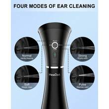 Local Delivery Electric Ear Wax Removal System, Water Powered Ear Cleaning Tool With Irrigation Flusher, 6 Tips, 4 Pressure Settings - Safe & Effective For Ear Wax Buildup Flushing And Cleaning