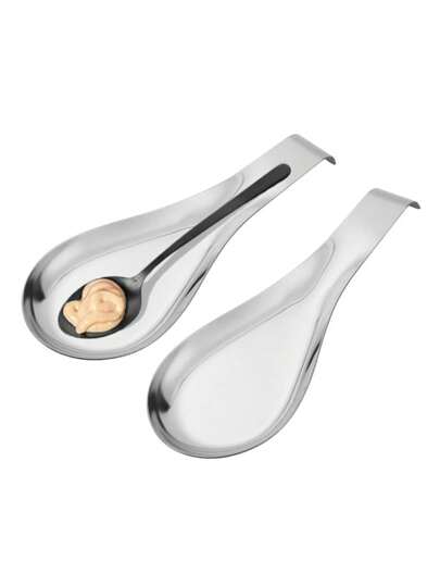 1 pezzo Portaladle in acciaio inossidabile, tappetino sottopentola per utensili da cucina