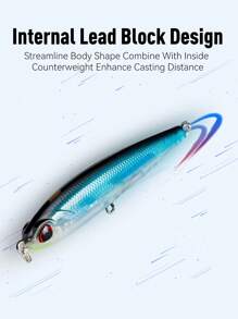 KINGDOM Señuelos de pesca en forma de lápiz pequeño de la marca Kingdom, cebos artificiales de calidad alta de hundimiento lento de 40mm/4g, wobblers para equipo de pesca