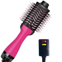 3 In 1 Hot Air Brush(With Leakage Plug),Volumizer Hair Dryer And Styler, Salon Smooth Blowouts And Shine In Up To Half Time, Adjustable 3-Temperatures And 2-Speeds,Or All Hair Types And Lengths,Fan-Favorite Brush - US A Type Plug(110-127V) - View 3