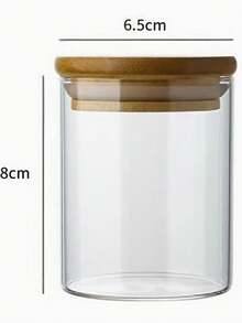 玻璃密封罐，圆形厨房食品储存容器，带夹盖，微波炉和冰箱，适用于香料、谷物、茶 - 方便取用，厨房储物罐玻璃管适用于厨房，方便储存和整理 - 彩色 - 查看 11