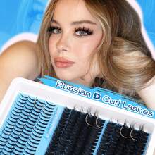 270 件蓬松睫毛簇，80D + 100D 睫毛延长纤细单根睫毛，D 卷曲，水貂密度 DIY 睫毛延长，10-18 毫米尖头睫毛簇，睫毛簇，单根睫毛，睫毛，假睫毛