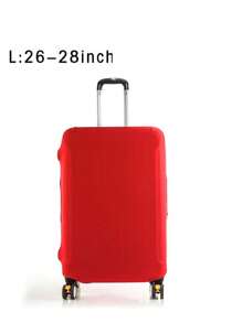 Luggage Cover Stretch Fabric Suitcase Protector Baggage Black Color Dust Case Cover Suitable For18-32 Inch Suitcase Case Travel Organizer For Travel Accessories Luggage Supplies For Back To School For Travel For Student For Women Men Vacation Summer Travel Essentials Holiday Bag For School School Accessories School Stuff