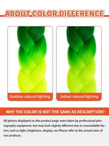 Estensioni per trecce arcobaleno da 24 pollici, capelli sintetici viola professionali, trecce jumbo, estensioni per capelli colorate a gradiente africane per intrecciare all'ingrosso per Ognissanti e Natale