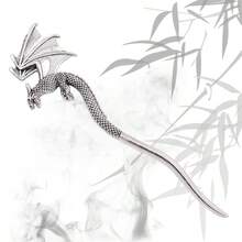 Vintage Unique Dragon/Axe/Sword Hair Stick, Hair Accessories Ornaments For Men & Women Hair Bun Hair Pin Hair Bun Maker Bun Hair Piece Hair Styling Pins - Multicolor - View 6