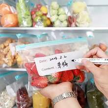 10/15/20 件可重复使用食品储存袋，厨房冰箱食品袋，旅行收纳袋，防漏拉链密封食品储存袋，透明无味，适用于储存水果、谷物、蔬菜、肉类、厨房整理和热传递 - 透明色 - 查看 8