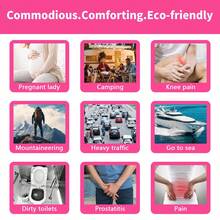 女士一次性小便器，站立式便携式小便壶，适合旅行者、户外、露营、交通拥堵应急助手。 - 彩色 - 查看 7