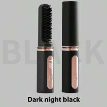 JMMO 全新 USB 可充电便携式离子直发梳，防毛躁秀发，紧凑型设计丰盈秀发器，无线充电直发器，多功能，无损