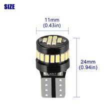 10X T10 194 168 W5W 2825 Super White LED License Plate Interior Light Bulb 6000K