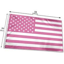 Custom Pink America Flag 3X5 Ft Personalized Flags Design Your Image Funny Tapestry Poster For Decorate Clubs Concerts Bars University Dormitories Living Rooms Bedrooms - Cờ Mỹ màu hồng - Xem 5