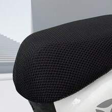 1PC电动自行车座套夏季防晒加厚电动自行车摩托车通用防水网罩隔热3D蜂窝座垫 - 黑色 - 查看 12