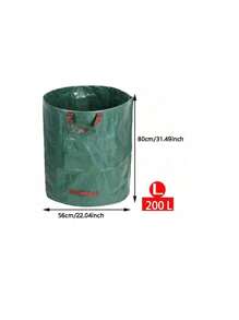 1 Stück wasserdichte & große Kapazität Blatt Tasche, zusammenklappbarer Gartenabfall Sack für Blätter & Gras Sammlung Outdoor