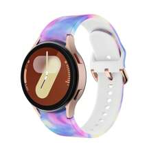 Sport Band Compatible With Galaxy Watch 7 Band 40mm 44mm,No Gap Soft Silicone Strap Compatible With Galaxy Watch 6 5 4 FE Band 40mm 44mm/Galaxy Watch 6/4 Classic 47mm 43mm 46mm 42mm/Watch 5 Pro 45mm Men Women