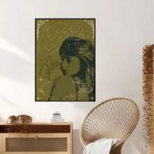 1/3PCS Optional Frame Posters Wall Arts Pop Singer Poster Home Living Room Bedroom Bar Aesthetic Decoration, Wall Art With Frame