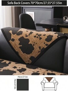 1pc Versatile Sofa Cover, Modern Minimalist Anti-Skid Sofa Cushion Cover, Dust-Proof & Washable, Brown Fashion Soft Non-Fading Fur Pet Friendly Protector For Living Room, Bedroom, Office, Adjustable For Corner Sofa, L-Shaped Sofa & 1-4 Seater Sofa