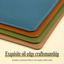 Leather Business A4 File Folder Zipper Document Bag Contract File Organizer Briefcase Portfolio,Bag For Contract/Invoice Storage,Back To School,School Supplies