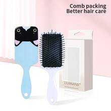 lina. 1 Pc Air Cushion Comb,Detangling Hair Brush,Detangler Brush Glide Through Tangles With Ease For All Hair Types - For Women, Men,Detangling Hair Brush Wet&Dry Use, Girl's Gift,Back To School,Travel Holiday Essentials,Hair Accessories For Women - Multicolor - View 4