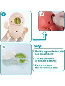 1/3 Pcs Cute Cartoon Dolphin Wind-Up Water Toys,Turtle Shaped Bathing Toys And Random Color Cute Frog-Shaped Bathing And Pool Toy - Fun Bathtub And Pool Toys For Children Age 3 4 5 6 7 8 9 10 Year Old Perfect Gift For Bath Time Interactive Play Water Bathroom Toys Gift For Children's Day/Halloween/Christmas/Thanksgiving Day/Birthday/New Year, Kids Toys, Toys For Boys And Girls