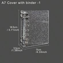 Clear Transparent PVC Cover With 6-Ring Binder For A6A7M5 Notebook,Back To School,School Supplies