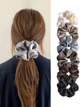 6条经典黑色、咖啡色、灰色发圈 - 高弹力发绳，时尚发饰，适合日常和节日佩戴，可作为圣诞礼物、礼物、女士圣诞礼物、成人圣诞礼物、发饰、成人发饰、成人圣诞礼物、成人发饰、成人圣诞礼物、成人发饰、成人圣诞礼物、女士礼物创意、美容圣诞礼物、女士圣诞礼物